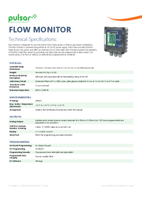 Thumbnail of document Data Sheet - Flow Monitor